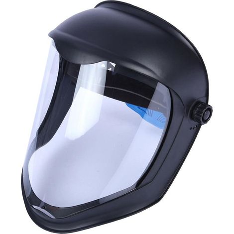Casque de Faciale avec Visière Housse de Anti-buée Meulage de Sécurité, Protège Contre Chutes, Masque Double Bandeau (1/5)