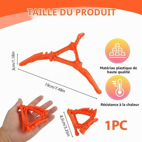Lightweight ABS folding fuel tank holder, universal gas bottle holder, portable cartridge holder for picnics, hiking and cycling (1/5)