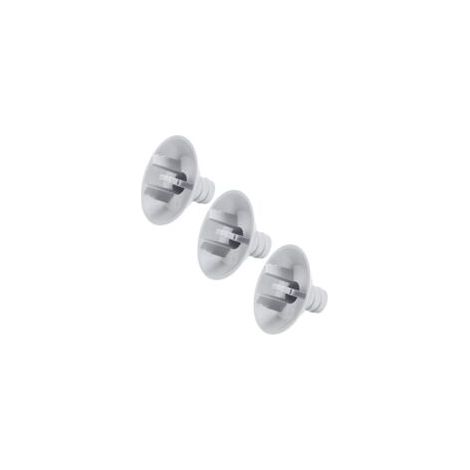 Conector de manguera de drenaje para aire acondicionado de 25 mm, tubo recto, repuesto, accesorios para aire acondicionado de ventana mini-split, color gris, paquete de 3 - Crezuo