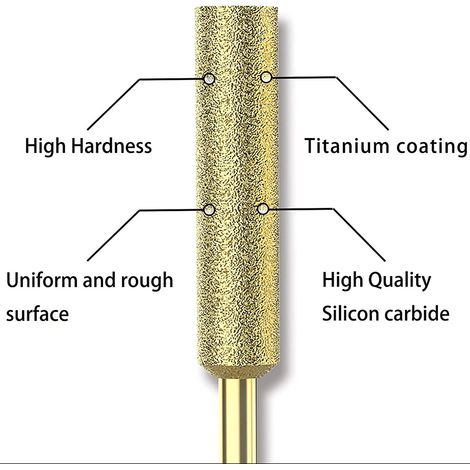 Diamant-Schärfsteine für Kettensägen, titanbeschichtete Steinfeile für elektrische Kettensägenschärfer, 12 Stück (4 mm)