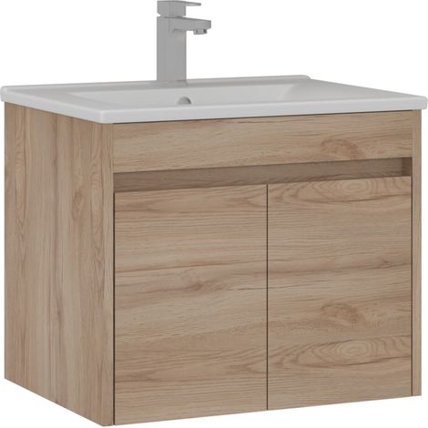 Mobile lavabo "Side 65 v2" - 65 x 45 x 52 cm - Rovere (1/3)