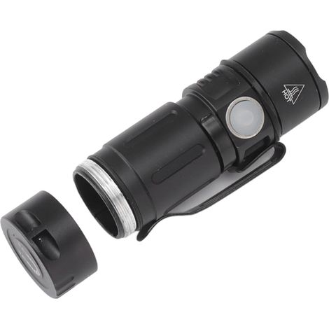 Petite lampe torche rechargeable USB, 5 modes, 1000 lumens, étanche, compacte, idéale pour une utilisation en extérieur. (1/5)