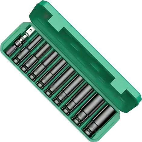 De Douilles 10 mm à 24 mm avec adaptateur Kit douilles réparation automobile Pour Mécaniciens, Techniciens, Bricoleurs, Maintenance Industrielle (1/5)