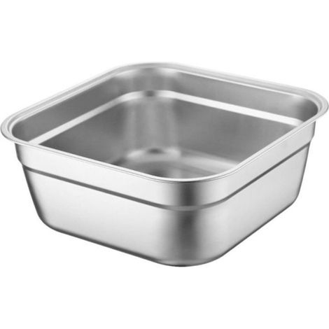 Bac de Rangement Étagable pour Évier - Acier Inoxydable 304 - Pour Légumes et Préparation Alimentaire - 1 Pièce (1/5)