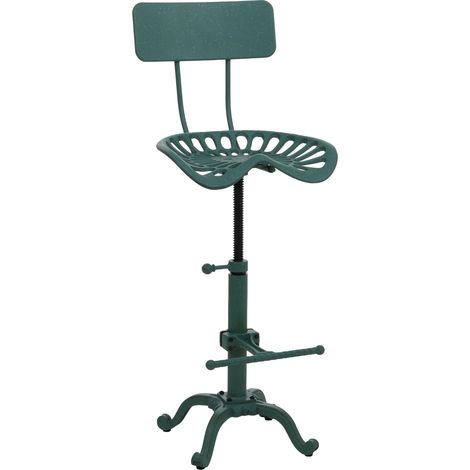 Tabouret de bar HWC-N26 chaise de bar tabouret de comptoir réglable en hauteur pivotant repose-pieds métal industr