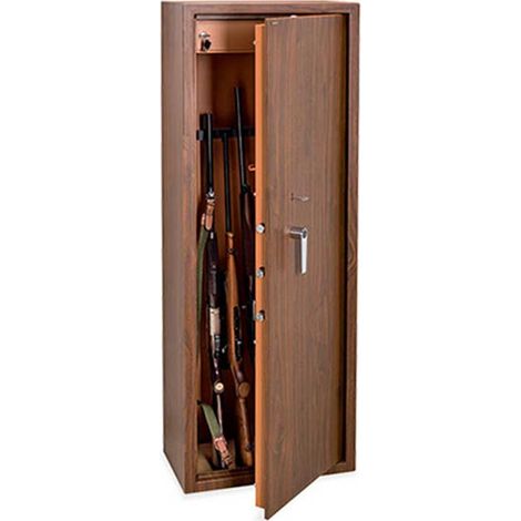 Fuciliera con tesoretto rivestita in legno TECHNOSAFE Technomax TCL - 5 Combinazione Elettronica