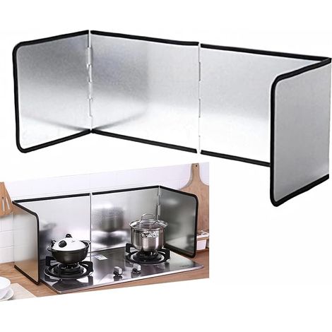 Plaque Anti Projection Cuisine Pliable Protection D'écran Anti-éclaboussures, Protection pour la Cuisine et Plaque de Cuisson,Protection d'écran Anti-éclaboussures pour cuisinière (1/5)