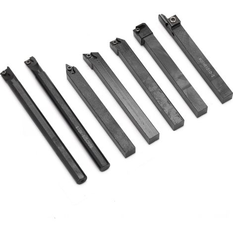 10-mm-Schaft-Drehwerkzeughalter, Bohrstange mit Hartmetalleinsätzen (7er-Set)