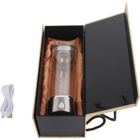 Tragbarer 380-ml-Wasserstoffwassergenerator, SPE-Technologie, USB-aufladbar, wasserstoffreicher Wasserbecher (1/5)