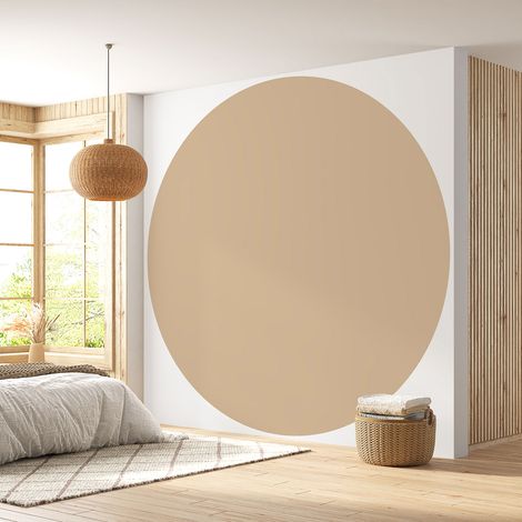 Papier peint rond / cercle - Couleur Tendance - 717 - Diamètre 30 cm (1/4)
