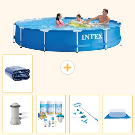 Intex Piscine Tubulaire Ronde - 366x76 cm - 6-pièces S20482 (1/5)
