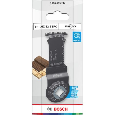 Bosch Tauchsägeblatt AIZ 32 BSPC Holz, Starlock, 32 x 50 mm, 5-tlg.