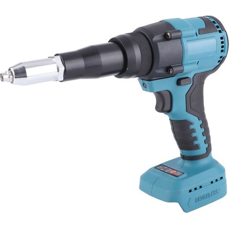 Riveteuse Sans Fil Compatible avec Makita 18V Batterie, Electrique Pistolet à Riveter, 10KN Pince à Rivets Sans Balais avec 3 Adaptateurs et Mallette de Transport (1/5)