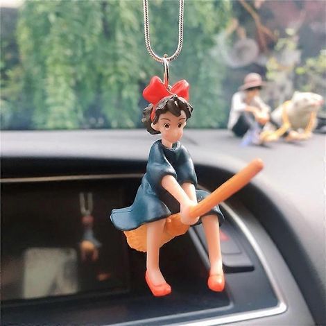 Décoration de voiture style anime mignon, pendentif homme sans visage pour rétroviseur, accessoire de décoration intérieure de voiture (1/5)