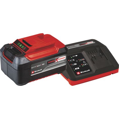 Einhell BATTERIA + CARICABATTERIA POWER-X-CHANGE 18 V - 5,2 Ah
