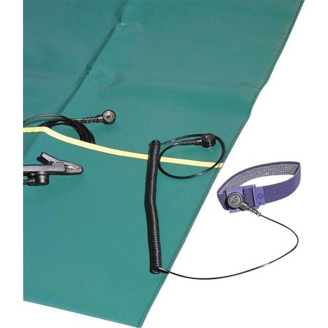Bernstein Kit de Herramientas de Mantenimiento ESD Verde 500x400 mm