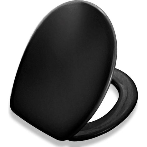 Pressalit Tivoli 2 abattant de WC avec charnière universelle verticale en inox UN3 noir