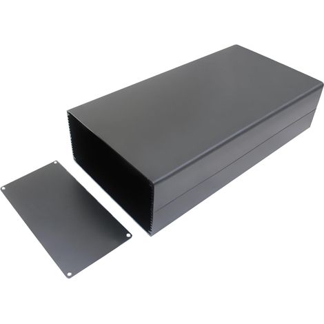 Boîtier électronique en aluminium pour émetteur-récepteur boîtier électrique ventilé étanche extérieur encastrable de refroidissement (300x160x80mm) (1/5)