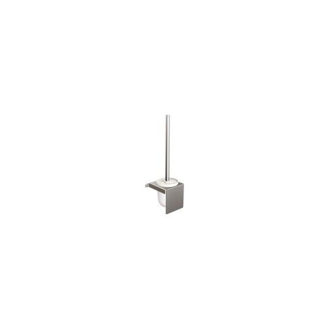Scopino per WC con coperchio TECHNIC, acciaio inossidabile lucido (1/3)