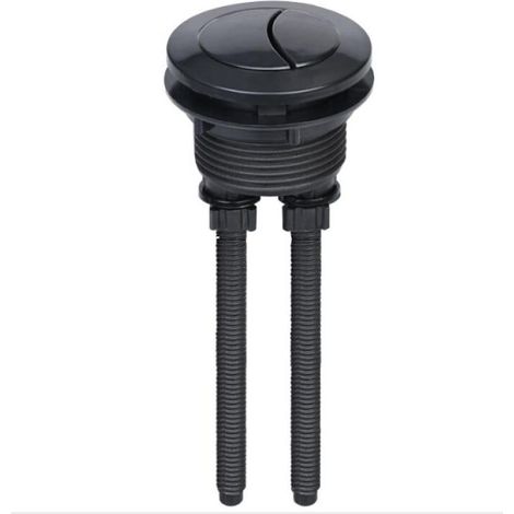 Bouton de chasse d'eau noir, bouton de chasse d'eau de remplacement de 38 mm, bouton rond double chasse pour la réparation du réservoir d'eau de la salle de bain (1/5)