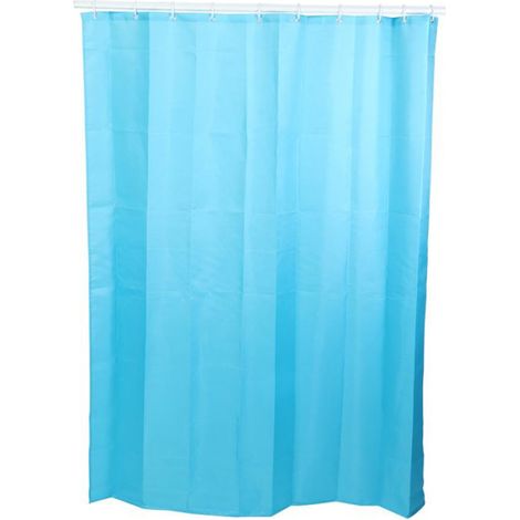 Rideau De Douche - 180x180 Cm - Etanche - Bleu - Pour Salle De Bain - 1 Unite (1/2)