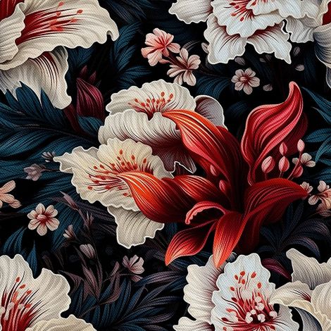 Decoffe exterior Oxford - Motiv Blumen I DX5257 (1/5)