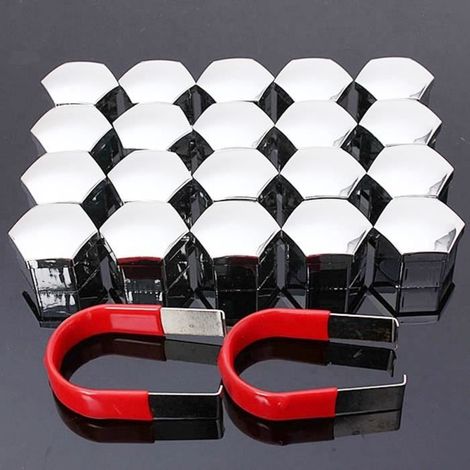 TEMPSA 20x 17mm Ecrou Roue Hexagonal Plastique CHROME (1/4)