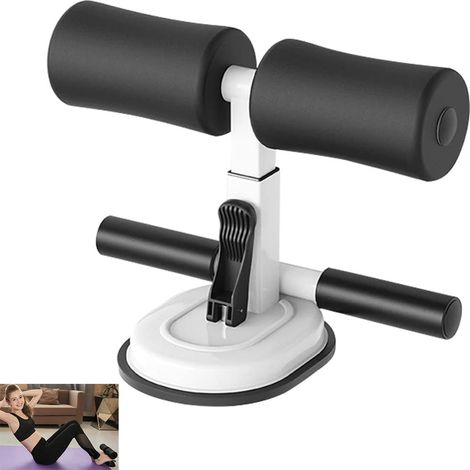 Barre Pour Abdominaux - Support De Pieds Réglable En Hauteur - Fixation Par Ventouse - Pour Exercice À Domicile - 1 Pièce (1/5)