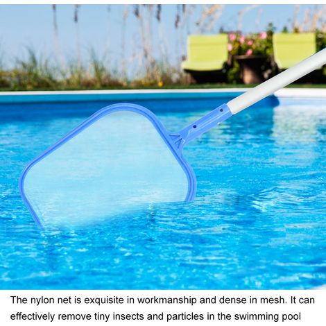 Filet de Pêche pour Piscine avec Manche Nettoyage Feuilles Équipement de Nettoyage pour Piscine Extérieure (1/5)