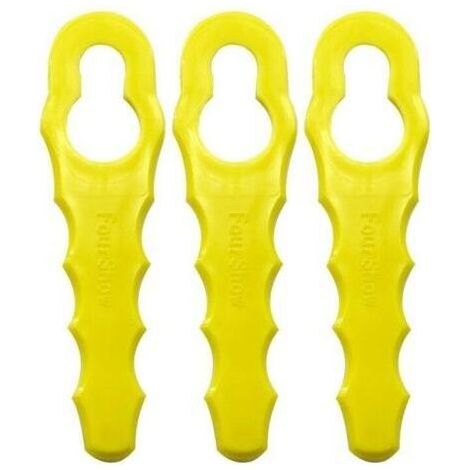 FENOPLASTICALot de 100 Lames de Rechange compatible pour Ryobi Coupe Bordure, Têtes Double Lames Dentelées RAC155 RAC157 RAC158- (1/5)