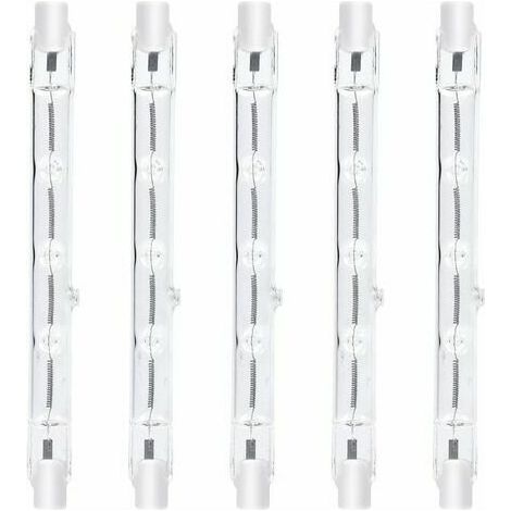 118 mm R7s dimmbare Halogen-Bleistiftlampe, 300 W, warmweiß 2800 K, R7s linear, 3000 lm, AC 220–240 V, J118 Halogen-Linearstrahler für Landschaftssicherheit, Straßenbeleuchtung (1 Stück)