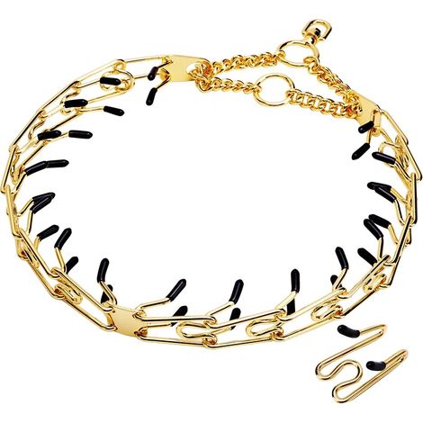 Collare regolabile con punte in gomma confortevoli, 35-65 cm, colore oro. (1/2)