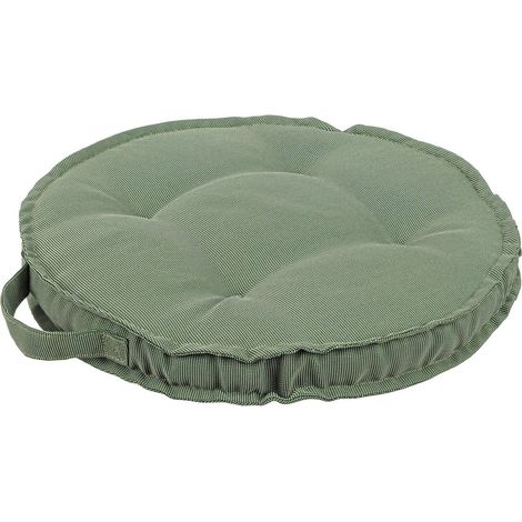 Rundes, gestepptes Stuhlkissen aus wasserabweisendem 230 g Polyester für den Innen- und Außenbereich -Kaktus / Kit mit 4 Stück