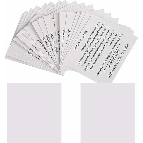 Serbia – Lot de 50 patchs de réparation 5,5 x 6,5 cm – Rustines transparentes pour piscines, matelas, bouées – Solution durable et étanche (1/5)