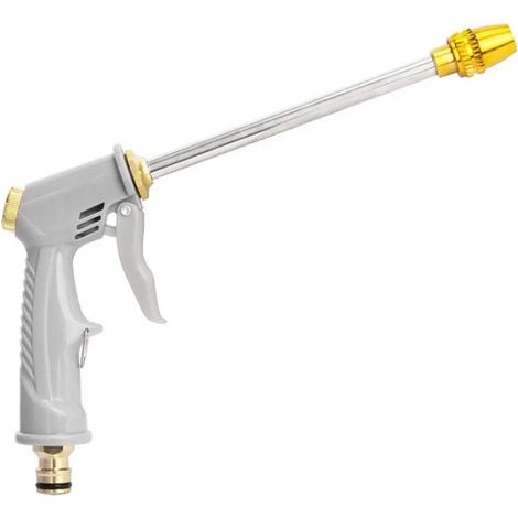 Pistolet d'arrosage haute pression avec 3 modes de pulvérisation, puissant, pour lavage de voiture et nettoyage avec tuyau d'arrosage (1/5)