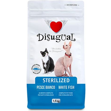 Disugual Gatto Sterilized 1,5 kg Pesce Bianco