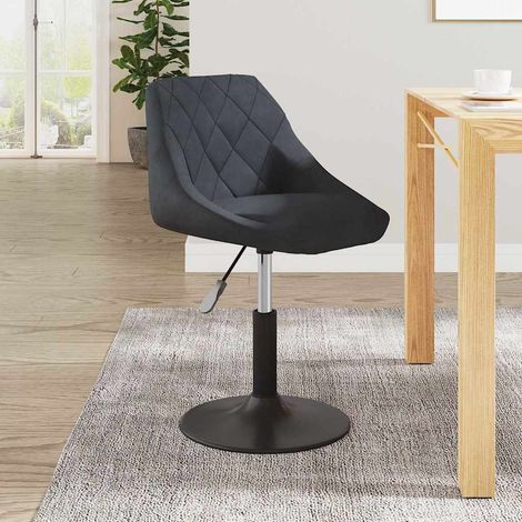 vidaXL Silla de comedor de terciopelo gris oscuro (1/5)