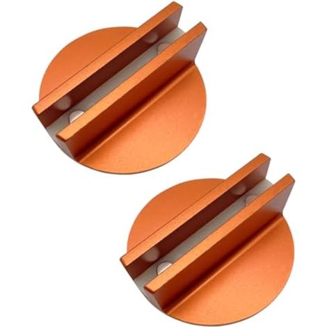 Lot de 2 adaptateurs de rail de cadre de soudure magnétique universel pour la plupart des modèles de voitures – Orange (1/5)