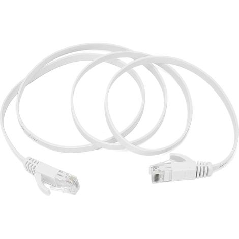 Câble Ethernet Gigabit CAT6, paire torsadée à 8 conducteurs, câble de brassage réseau, fil de cuivre plat, 0,5 mètre (1/5)