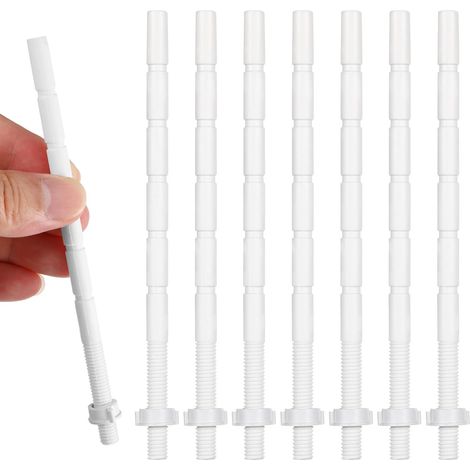 Bouton Poussoir de Chasse D’eau Wc Tige Rallongée, Lot de 10 (1/5)
