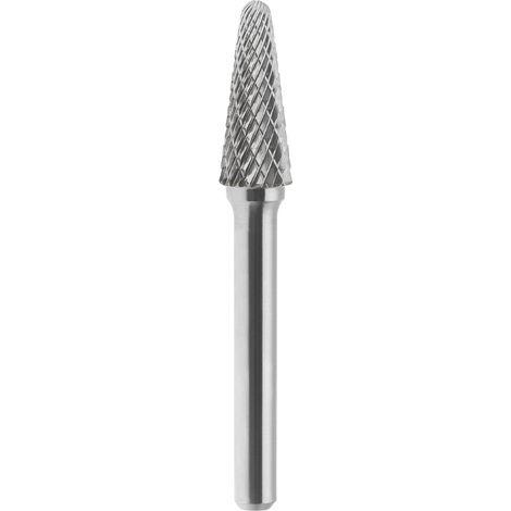 Lima rotativa hm conica a punta raggiata incrociato 12x25mm gambo 6 Fervi l12dc6