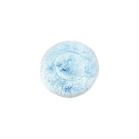 Coussin moelleux lavable pour chat et chien, dégradé bleu, 60 cm –