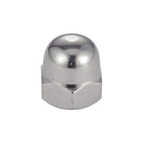 Ecrou hexagonal borgne inox - Qualite Inox: A2 - Diamètre: 12