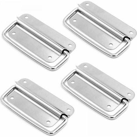 4 Pack Stainless Steel Pull Handles, Case Handle, Metal Door Puller Handle, for Toolbox Flight Case Boxes Hardware (1/5)