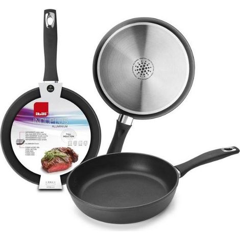 FPLUS sarten induplus ibili de 26 , Sarten Honda Aluminio Fundido Induplus de Ibili. Fabricado en aluminio fundido. Mango de bakelita. Libre PFOA. Apto para cocinas de inducción, v