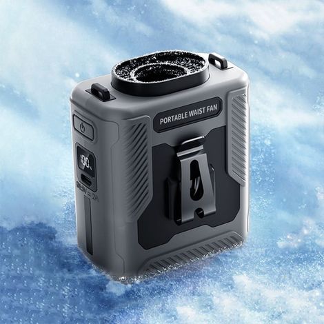 Ventilateur de taille portable pour chantier de construction, ventilateur de taille à 100 vitesses avec affichage intelligent et lumière LED (1/5)