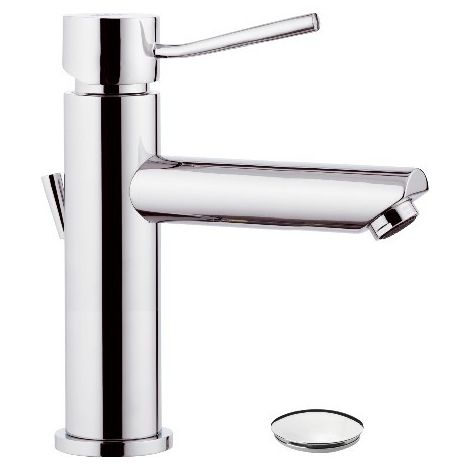 Miscelatore monocomando per lavabo design minimale con o senza scarico Piletta di scarico: No (1/2)