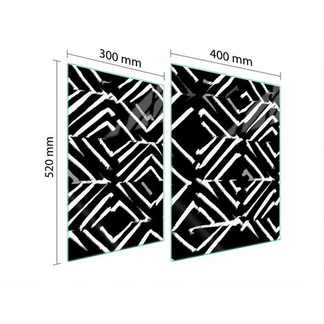 GLASSCHUTZPLATTE FÜR HERD 70x52 MUSTER (1/5)