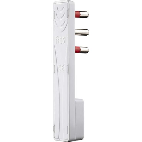 Spina Ultrapiatta Serie 2P + T 16A Rosi Emilia Flat Bianca (1/5)