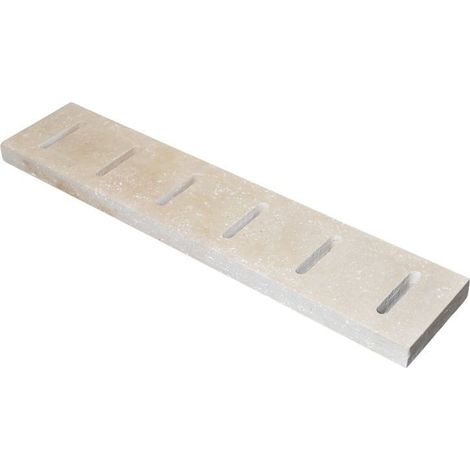 Grille de Caniveau Travertin Beige Clair 1er Choix Vieilli